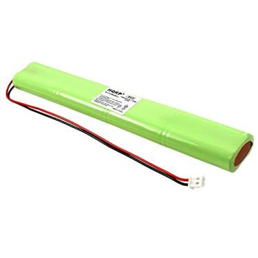 Imagem de HQRP Bateria de luz de saída de emergência compatível com Unitech BBAT0043A Lithonia ELB-B003 ELB-B004 BAT9.6V700 AA700MAH AA900MAH 9,6v 700mAh Ni-CD BBATOO43A