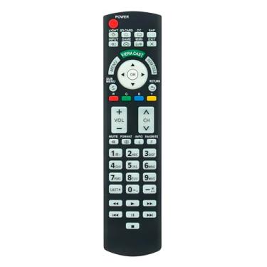 Imagem de Novo controle remoto de substituição VINABTY N2QAYB000486 para Panasonic TV TC-L42D30 TC-P42G25 TC-P42GT25 TC-P46G25 TC-46PGT24 TC-P50G20 TC-P50G25 TC-P50GT25 TC-P50GT25 TC-P50VT20 TC-P50VT25 TC-P54G20 25 TC-P54VT25