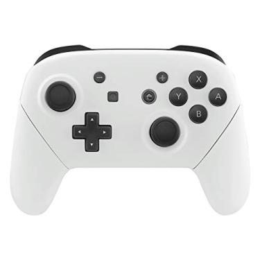 Imagem de Alças de placa traseira para controle NS Switch Pro da eXtremeRate, capa de proteção de encaixe de reposição para NS Switch Pro – controle não incluído, Branco