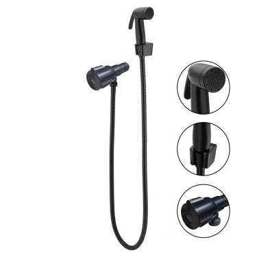 Imagem de Ducha Higienica Fosco Chuveirinho Flexivel Mangueira Banheiro Suporte Box Casa Completa Lavabo