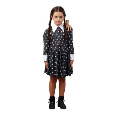 Imagem de Fantasia Halloween Infantil Feminina Wanda Estampada Tamanho G