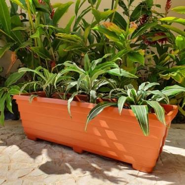 Imagem de Kit Vasos Jardineira para Plantas Grande Terracota Floreira (3, 40cm)