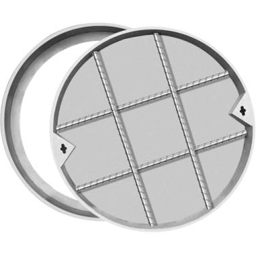 Imagem de Tampa E Estrutura De Bueiro Invisíveis, Tampa De Fossa Séptica Resistente, Tampa De Inspeção Invisível, Tampa De Bacia De Captura Ao Ar Livre, Tampa Redonda Da Bacia D, Diameter 80CM