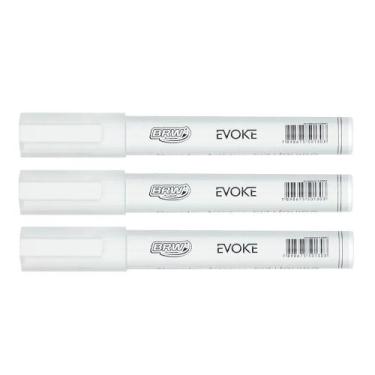 Imagem de Giz Líquido 6mm 4g Brw - Caneta Lousa Quadro Vidro Carros, KIT 3 CANET