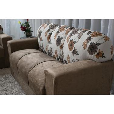 Imagem de Conjunto Sofá 2 e 3 Lugares Milly em Tecido Suede
