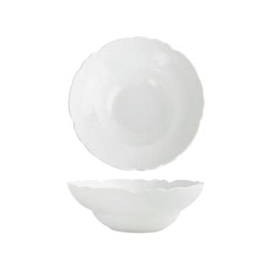 Imagem de Tigela de salada de cerâmica em forma de pétala simples e requintada para uso doméstico Nordic Wind - 9 "Moxia bowl"