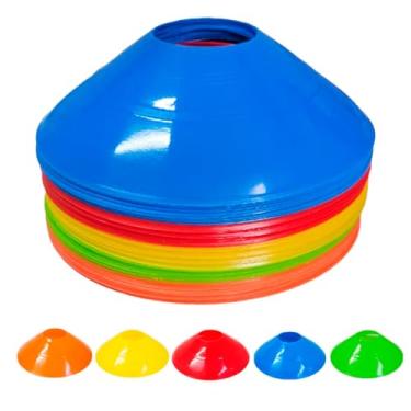 Imagem de 50x Chapéu Chines Cone Mini Treino Funcional Exercício 19cm (Colorido)