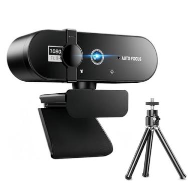 Imagem de BEMMY Webcam 1080P Full HD, Câmera USB para Computadores de Mesa e Laptops com Capa de Privacidade e Tripé (1080P FULL HD)