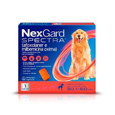 Imagem de Antipulgas e Carrapatos NexGard Spectra Cães de 30,1 a 60kg 1 Tablete