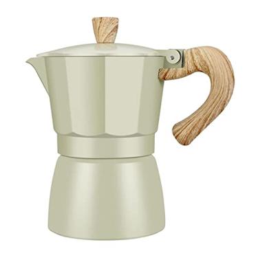 Imagem de Chaleira de café para uso doméstico, mocha, cafeteira, alumínio, octogonal, chávena de café, para escritório, fogão, bateria, aquecimento, conjunto de café, amarelo