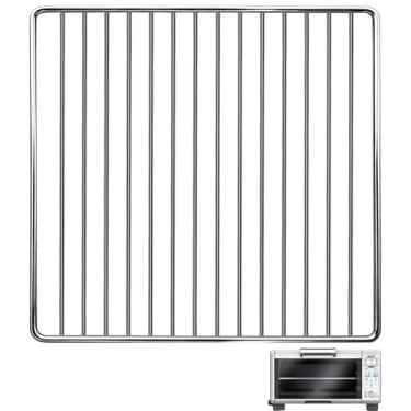 Imagem de GWY Rack de arame para Breville BOV450XL Mini forno inteligente de bancada e torradeira, acessórios de rack de resfriamento de aço inoxidável de 29 x 26 cm, peças de reposição, racks de churrasqueira