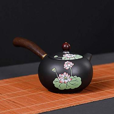 Imagem de Xícara de chá de porcelana de 230 ml com infusor conjunto de chitea de osso branco de cerâmica, bule de chá, chaleira chinesa antiga, conjunto de xícaras de chá - 06 (6)