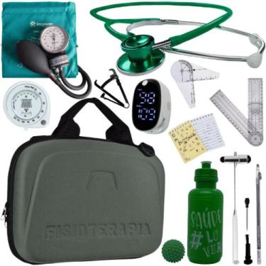 Imagem de Kit Fisioterapia Maleta Goniometro Martelo Buck Completo - Love Saude,