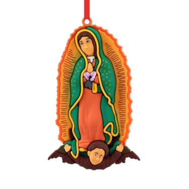 Imagem de Ornamentos de presépio para árvore de Natal - Enfeites de Natal de silicone para Jesus Ornamento de Mãe Maria Estátua de Jesus Pequena