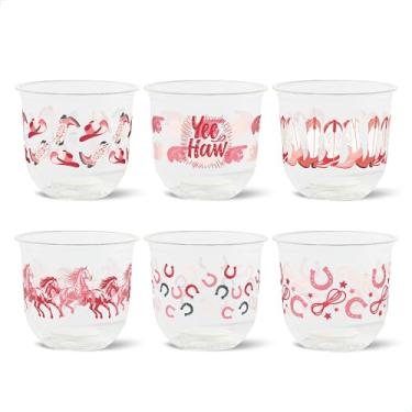 Imagem de TOSSWARE Arco natural de 340 g - Rosa Velho Oeste - Copos de 98 mm à base de plantas - Alternativa de plástico para festas, despedidas de solteira, casamentos - Copos frios com tema reciclável