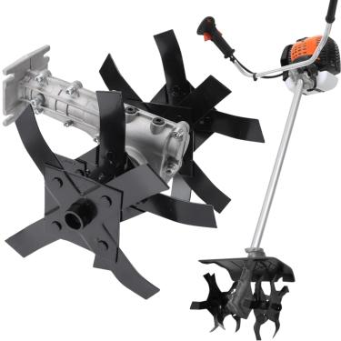 Imagem de Capinadeira Enxada Rotativa para Roçadeira a Gasolina 26mm com 9 Estrias Lâminas Arado Cultivador, Uso Agrícola Profissional e Doméstico