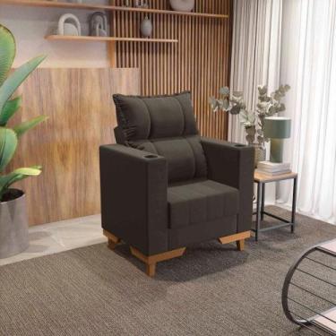 Imagem de Poltrona Reclinável Kappesberg Florenza Suede Café