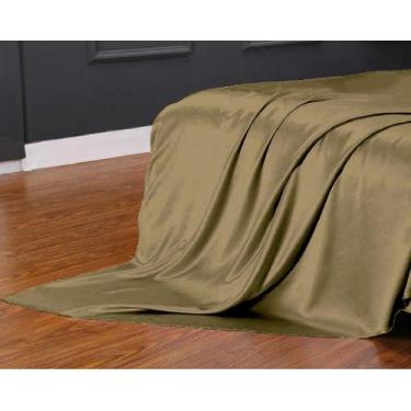 Imagem de Lençol Superior Avulso Casal Padrão Cetim Seda Alto Brilho - Confecçõe