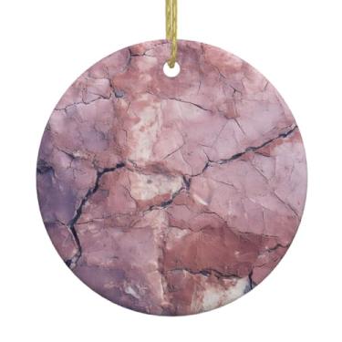 Imagem de Estampa de textura de mármore roxo para pendurar em cerâmica de Natal, pingentes de porcelana, decoração criativa de Natal