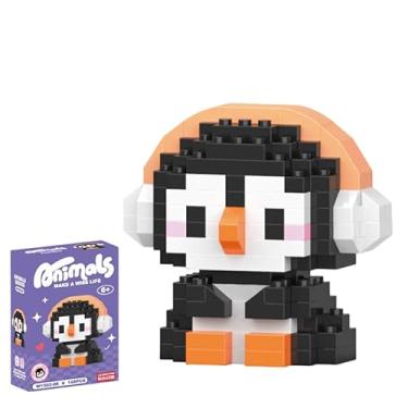 Imagem de Estatueta faça você mesmo para festa do zoológico da primavera (pinguim) – decoração peculiar de férias para mesa, prateleira ou exibição de Páscoa