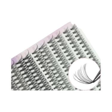 Imagem de Cílios Postiços Finos DIY 200 Cachos Curvatura C/D Volumosos Naturais 