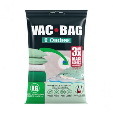 Imagem de Saco a Vácuo Organizador Vac Bag Extragrande 80CM X 1M para Roupas em Plástico com Reti...