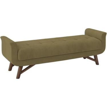 Imagem de Puff Recamier 160 cm Pes Madeira Leville Veludo SL 945 Peer - Perfan, 