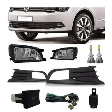 Imagem de Kit Farol de Milha Neblina Gol Voyage G6 2012 2013 2014 2015 Kit LED -