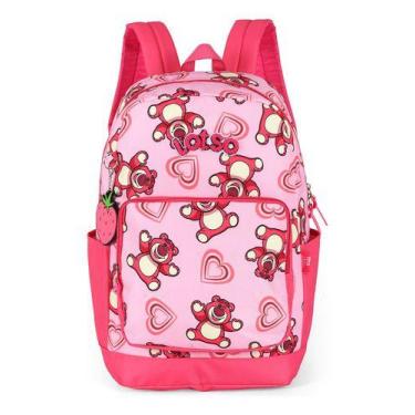 Imagem de Mochila De Costas Juvenil Original Toy Story Lotso, Rosa