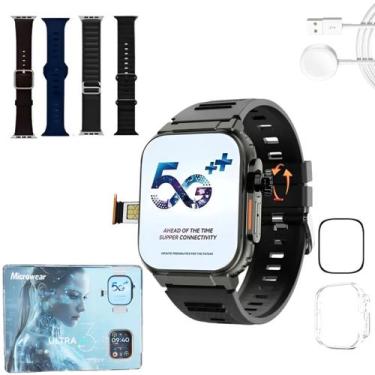 Imagem de Smartwatch Ultra 3 Ai Android Chip 5g Câmera Wifi Gps Nfc - 01Smart, P