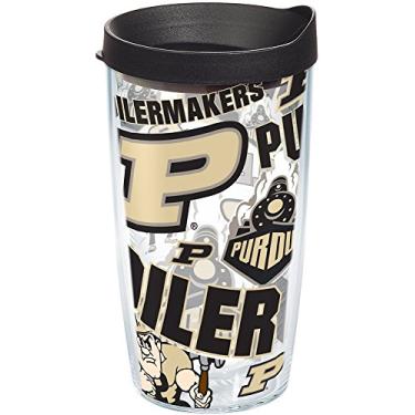 Imagem de Tervis Feito nos EUA com paredes duplas Purdue University Boilermakers Copo isolado mantém as bebidas frias e quentes, 473 ml por toda a peça