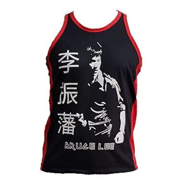 Imagem de Camiseta Regata Bruce Lee Kung Fu - Preto/Verm - Toriuk