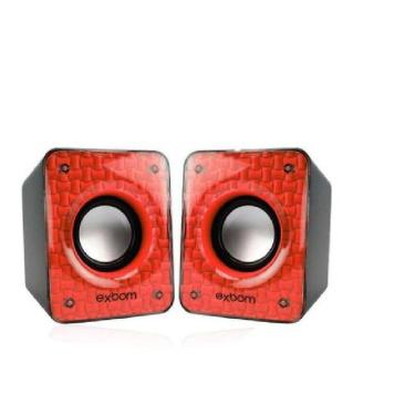 Imagem de Caixa De Som Para Pc E Smartphone Com Bass 6W Cs-86 Exbom