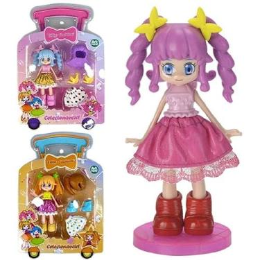 Imagem de Boneca Lilly Fashion Troca Roupa Peruca Calçado Com Cores Sortidas, Kopeck