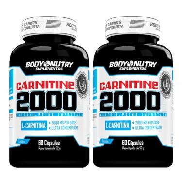 Imagem de Kit 2x L Carnitina 2000 mg Pura 60 capsulas Sem Sabor Ultra Concentrado