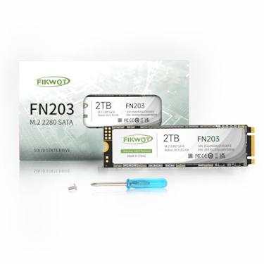 Imagem de Fikwot SSD SATA M.2 M.2 FN203 de 2 TB - SLC Cache 3D NAND TLC SATA III 6Gb/s M.2 2280 NGFF unidade de estado sólido, até 550 MB/s, compatível com ultrabooks, tablets e mini PCs
