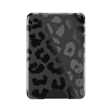 Imagem de Velvet Caviar Compatível com carteira MagSafe – Carteira com suporte magnético para iPhone 12/13/14/15, Leopardo preto, Carteira magnética