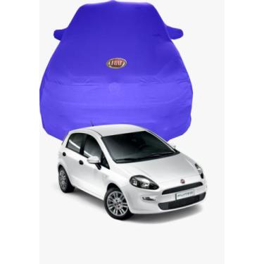 Imagem de Capa de Carro Fiat Punto Tecido  Lycra Premium - Cadilhe Capas, Azul R