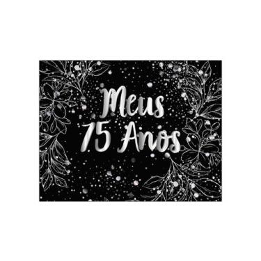 Imagem de Painel de Festa Horizontal 1,55 X 1,20 - Meus 75 Anos Efeito Brilhos P