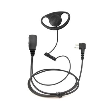 Imagem de PROMAXPOWER Fone de ouvido em forma de D de 1,5 fios com microfone PTT compatível com rádios Motorola CP110, CP200, CLS1110, CLS1410, RDM2070d, Mag One BPR40