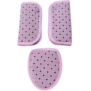 Imagem de Protetor Cinto Para Bebê Conforto Cadeirinha Carrinho Macio cor:poá rosa - Garanta o Bem-Estar e Estilo Durante os Passeios com sua Bebê Princesa