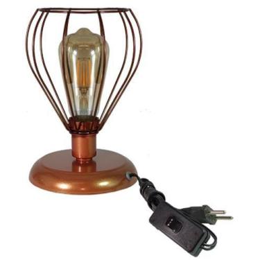 Imagem de Abajur Aramado Teardrop Cobre Sala Quarto cozinha banheiro - CM GLASS 