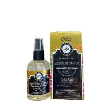 Imagem de Banho de verniz 60ml - reparador de pontas - Flora pura