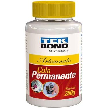 Imagem de Cola Pano Permanente Frasco 250G - Caixa com 03 Unidades - Tekbond
