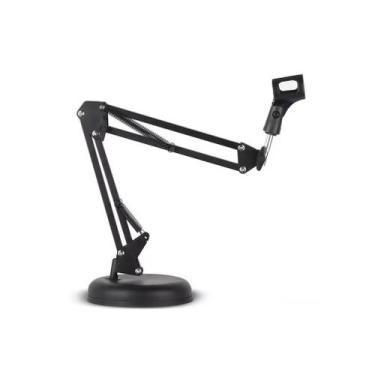 Imagem de Pedestal Suporte Articulado De Mesa P/ Microfone Base Móvel - Waver