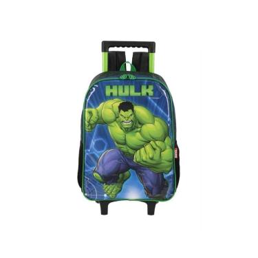 Imagem de Mochila De Rodinhas Incrível Hulk Verde Claro - Luxcel