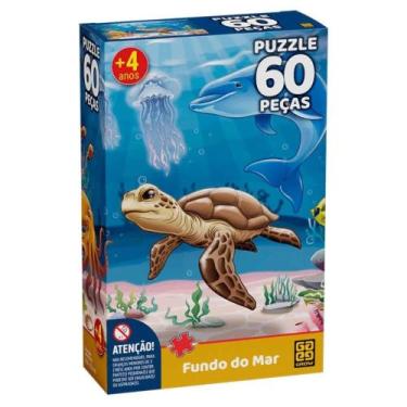 Imagem de Puzzle Fundo Do Mar 60 Peças Grow