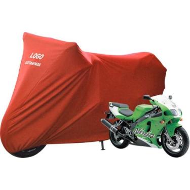 Imagem de Capa De Tecido Para Moto Kawasaki Ninja ZX 7 E  ZX 9R - Mz, Vermelha