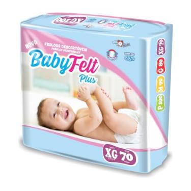 Imagem de Fralda Descartável Infantil BabyFelt Plus Hiper Diurna com Fita XG 13 a 16kg