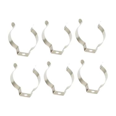 Imagem de Baoblaze 6x T12 Clips Holder Bracket, LED Fluorescente Tubo Substituição Tubo Grampos Resistente Suporte de Lâmpada para Celebrações, Indústria, aÇo